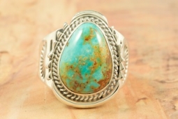 Genuine Pilot Mountain Turquoise Sterling Silver Ring